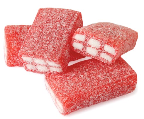Sour Strawberry Bricks - Mound City Shelled Nut Co.