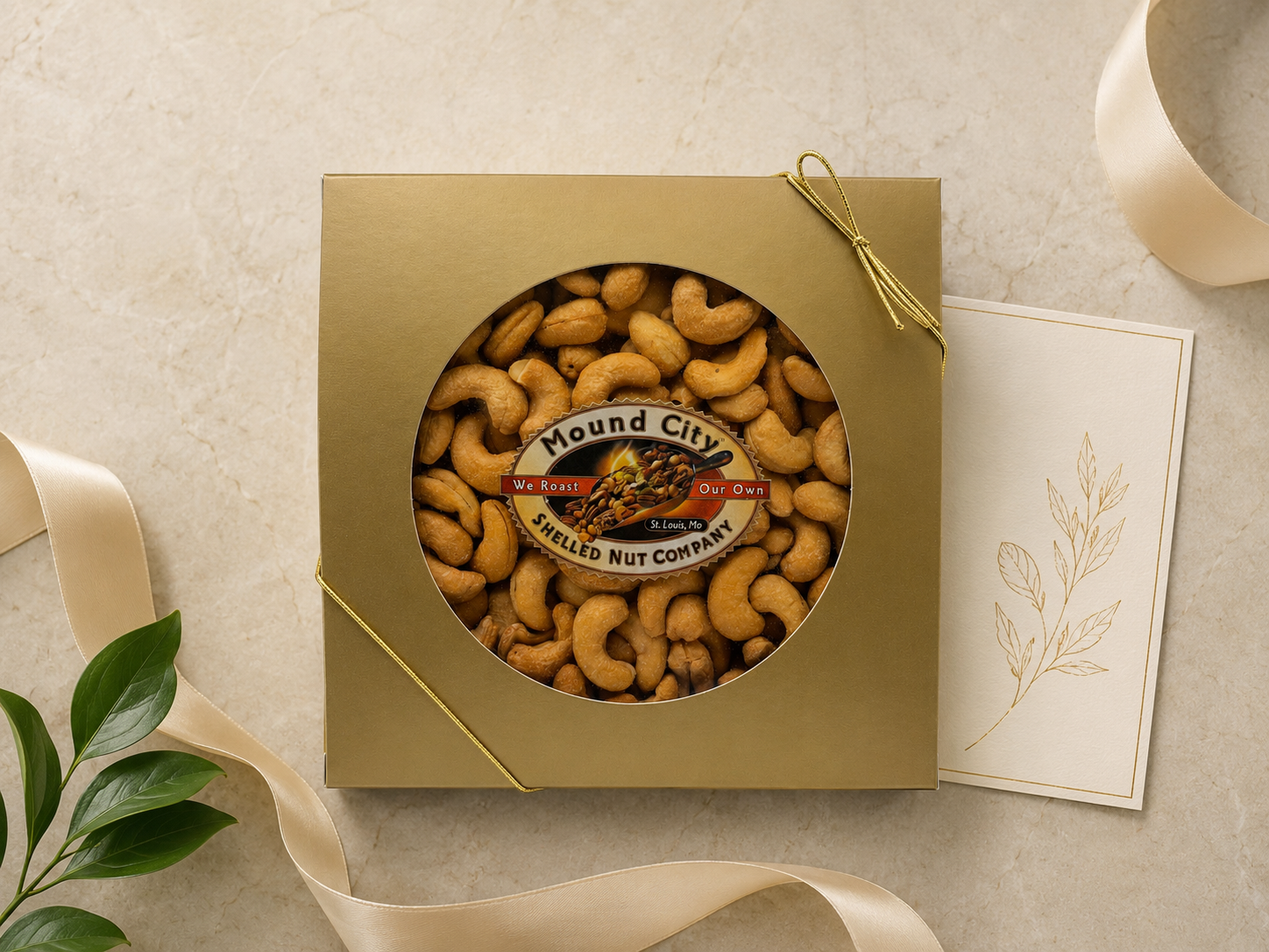 Colossal Cashews in Golden Round