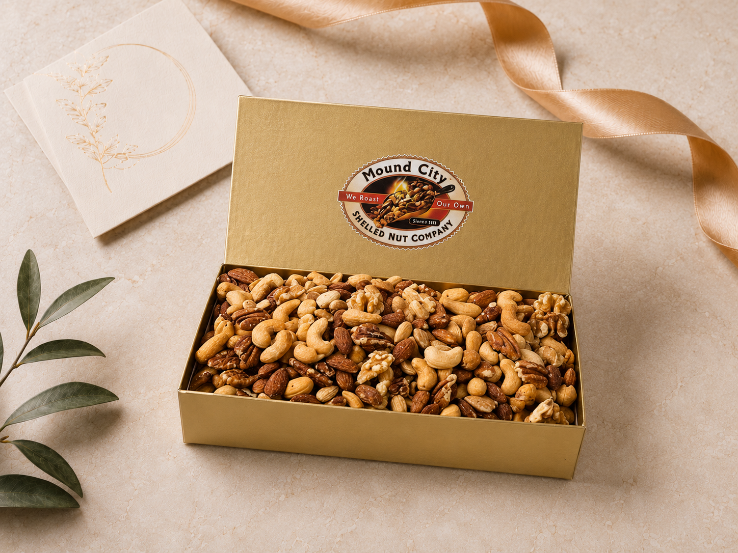 Deluxe Mixed Nuts in Signature Gold Gift Box