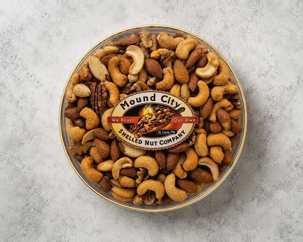 Deluxe Mixed Nuts in Golden Round