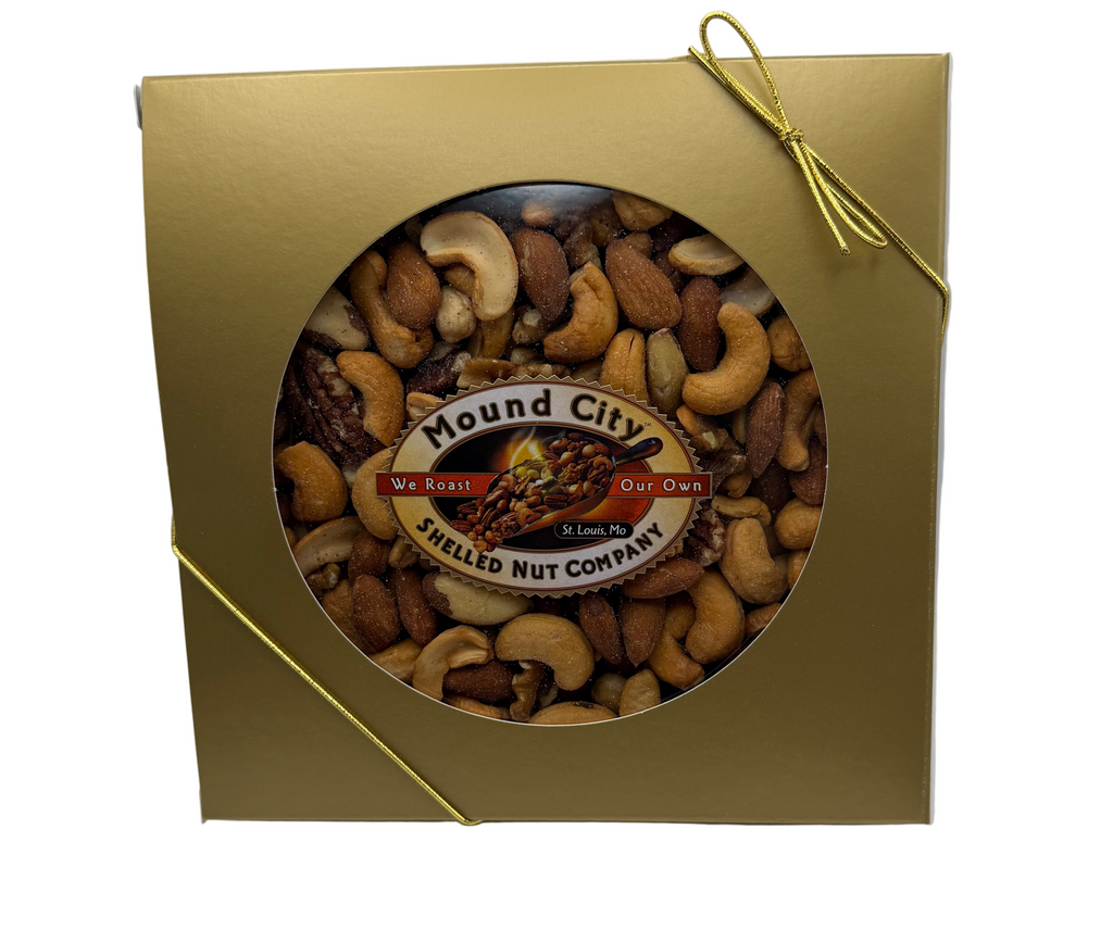 Deluxe Mixed Nuts in Golden Round
