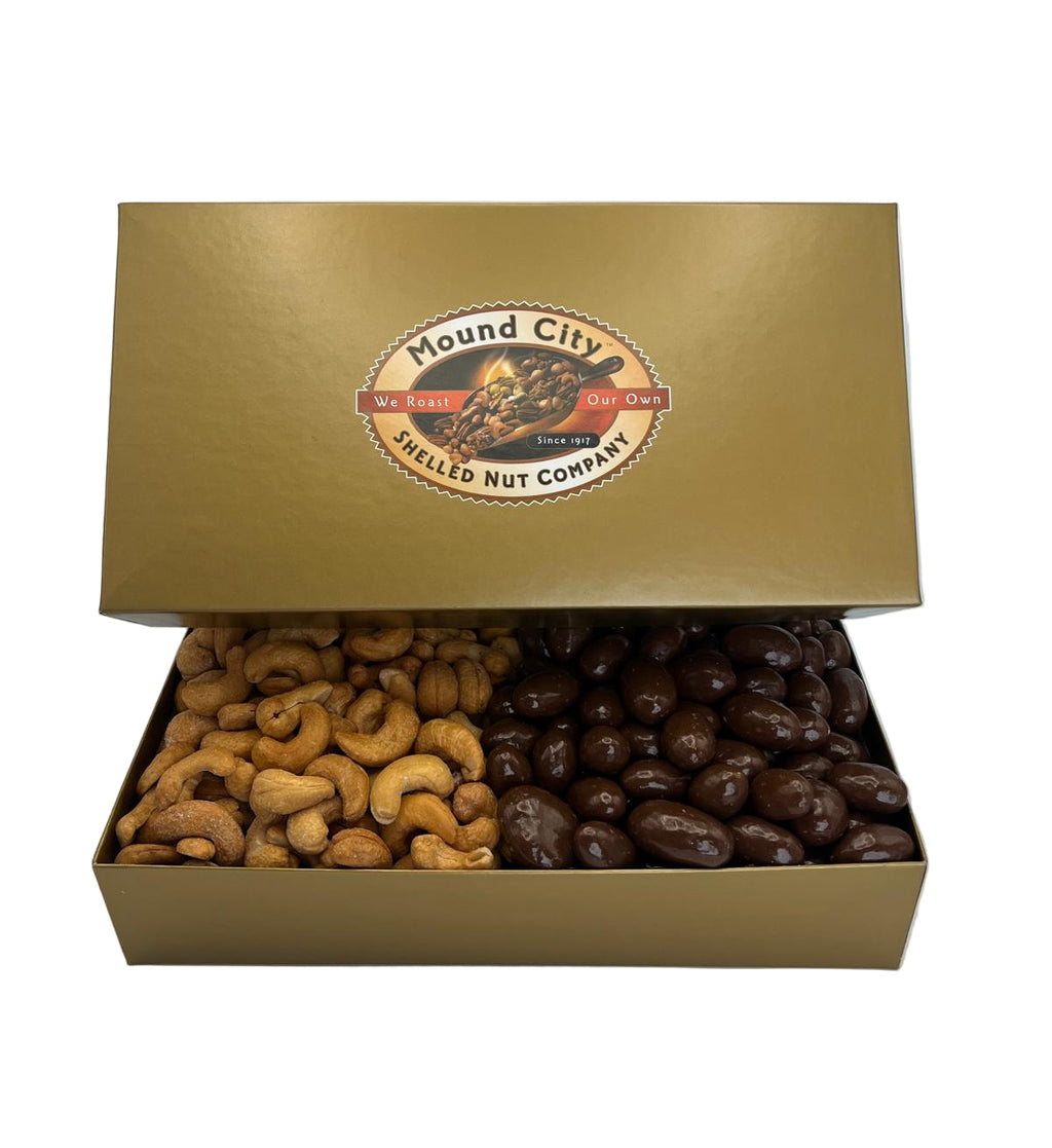 Colossal Cashews and Chocolate Covered Almonds Gift Box