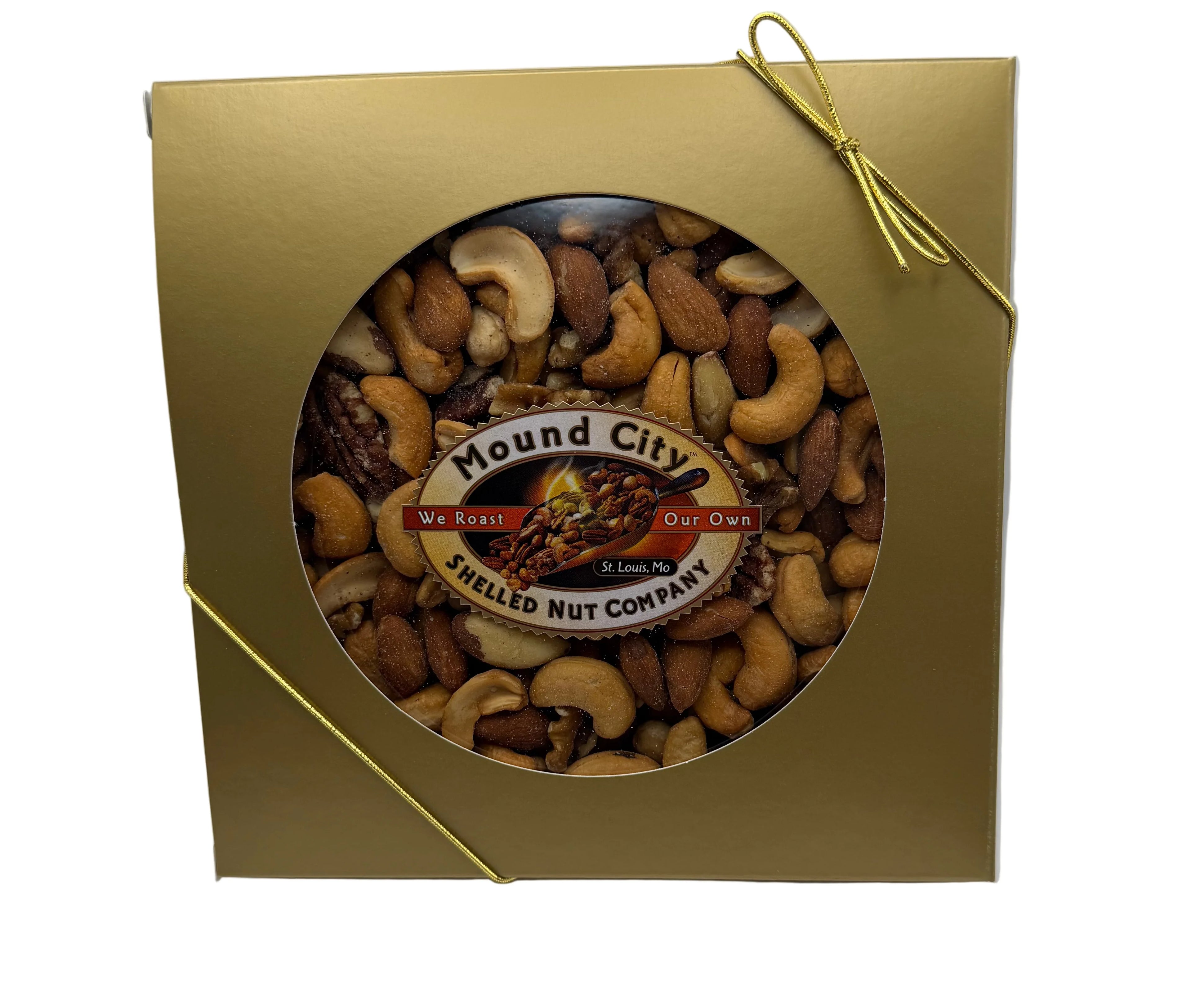 Deluxe Mixed Nuts in Golden Round
